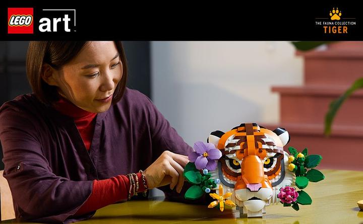Actual product image LEGO Fauna Collection - Tiger (31217, LEGO Art)
