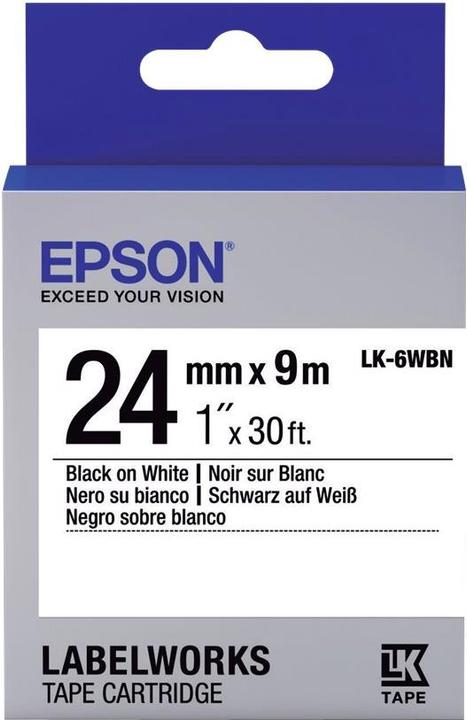 Immagine prodotto Epson Etichetta Cassetta Lk-6wbn (2.40 cm, Bianco)