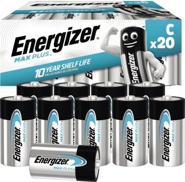 Image du produit Energizer Max Plus C, LR14/E93/AM2/Baby (20 pcs, C, 8000 mAh)