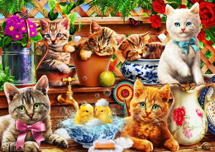 Immagine prodotto Bluebird Puzzle 104 pezzi Gattini nel capannone (104 pezzi)