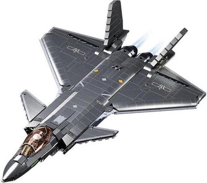 Actual product image Sluban SL96057 - Stealth aircraft J20SS