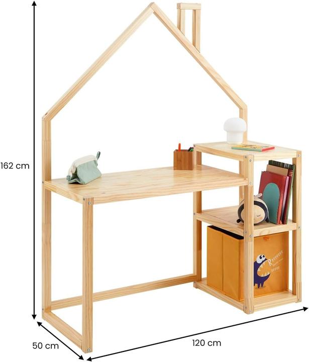 Produktbild Milkii Kinder Schreibtisch, Naturholz, Haus