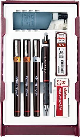 Actual product image Rotring Isograph ink pen college set (Multicoloured, 3 x)