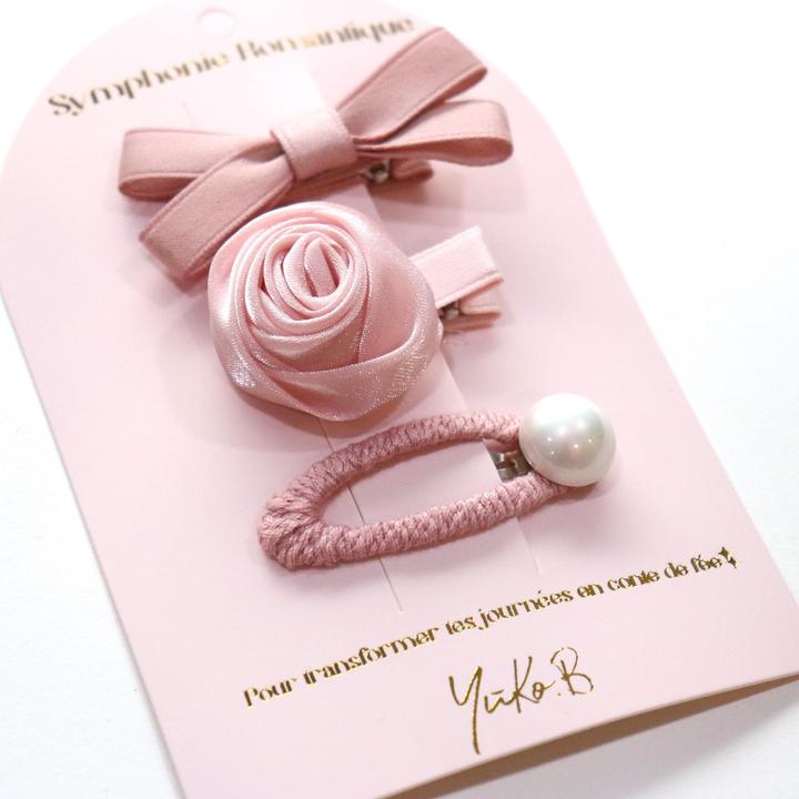 Image du produit Yuko.B Barrettes cheveux 3 pcs. Romantique (3 pcs)