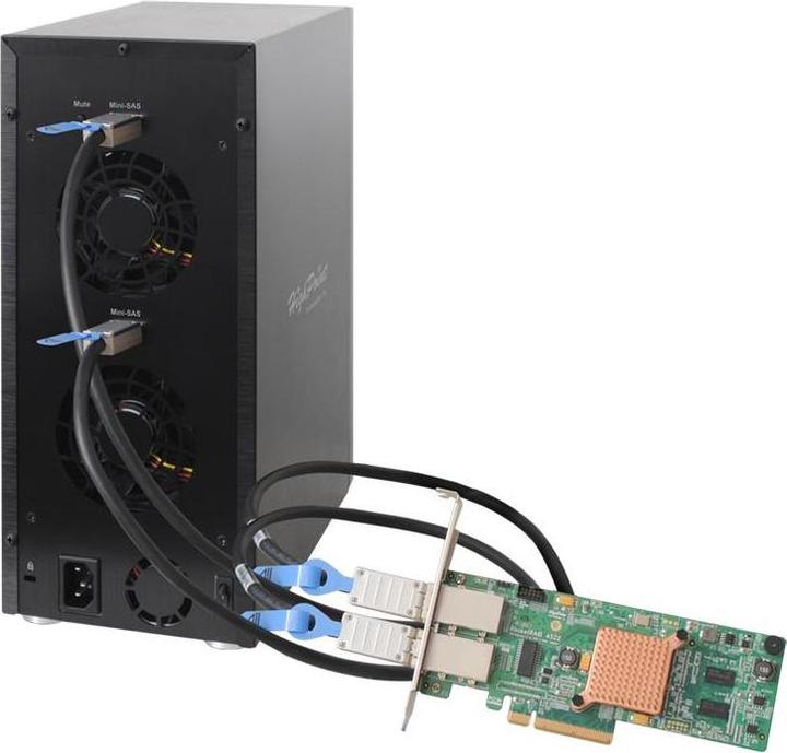 Immagine prodotto HighPoint RocketStor 6418AS - Array di dischi rigidi - 8 alloggiamenti (SATA-600 / SAS-2) (2.5", 3.5")