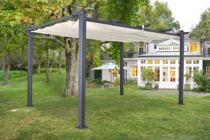 Immagine prodotto Jet-Line Padiglione Luxor antracite-beige 4x3 m (400 cm, 300 cm)