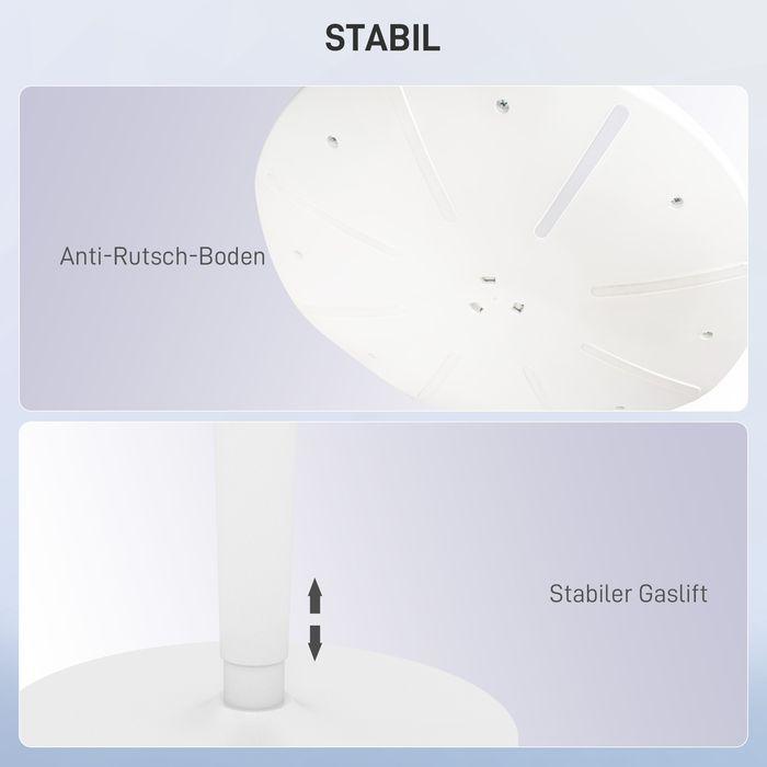 Produktbild Swisshandel24 Pendelhocker, ergonomisch, höhenverstellbar, bis 120 kg, 42,5x35,5x56,5-71,5cm, Grau