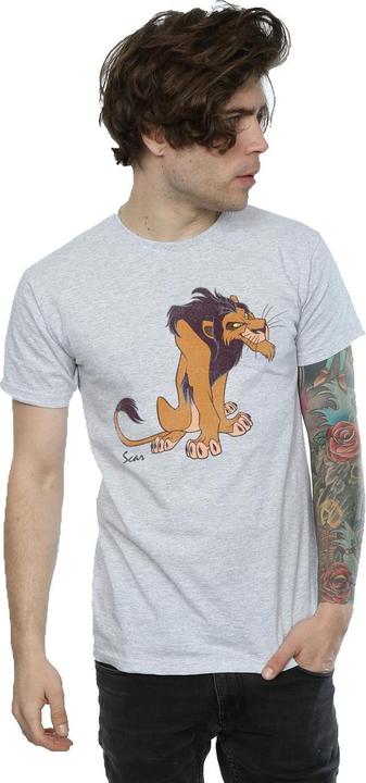 Image du produit The Lion King Mens Classic Scar Heather T-Shirt (XXL)
