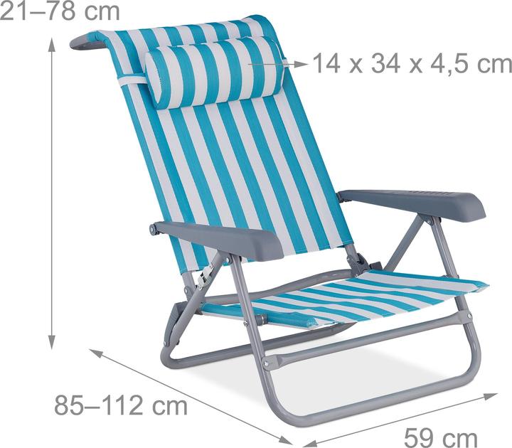 Produktbild Relaxdays Klappliegestuhl (85 cm)