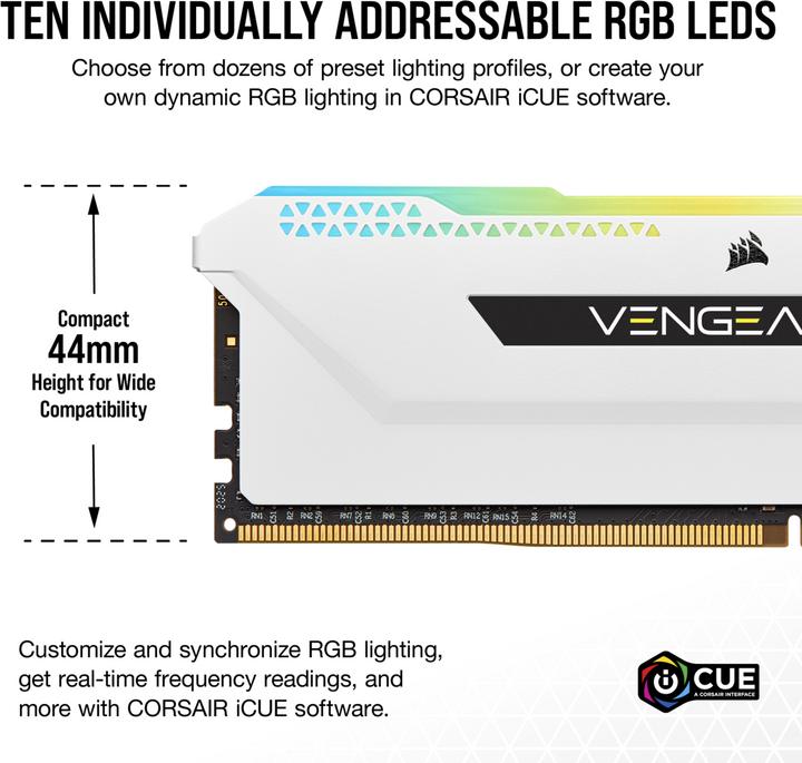 Actual product image Corsair Vengeance RGB Pro SL (4 x 8GB, 3200 MHz, DDR4-RAM, DIMM)