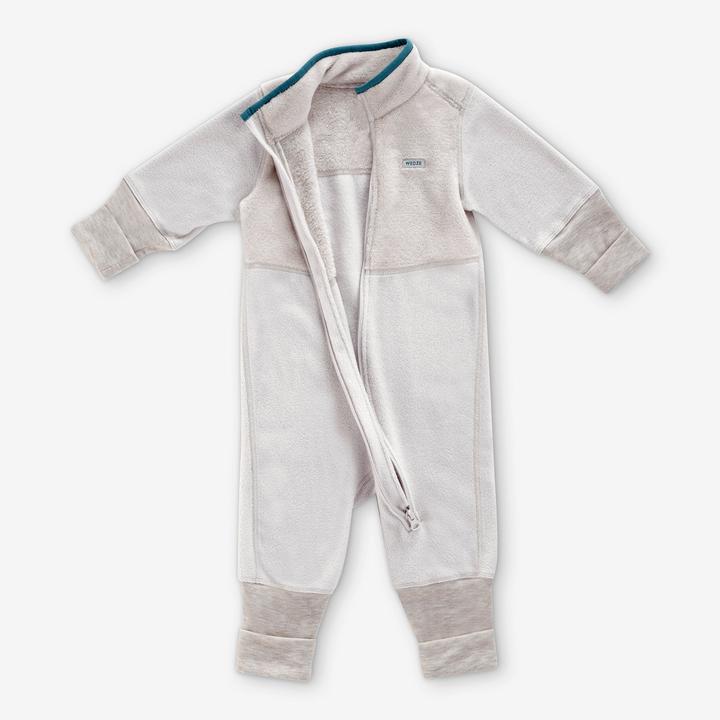 Image du produit Wedze Combinaison de ski bébé polaire - Midwarm 500 gris (2)