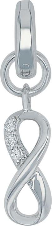 Produktbild Amor Charms für Damen, 925 Sterling Silber, Zirkonia synth. | Infinity (Silber 925)