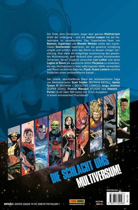 Produktbild Panini Justice League von Scott Snyder (Deluxe-Edition) (Deutsch, Scott Snyder, Daniel Sampere, Francis Manapul, James Tynion IV, Jim Cheung, Howard Porter, Jorge Jiménez, Bruno Redondo, Javier Fernandez, 2021)