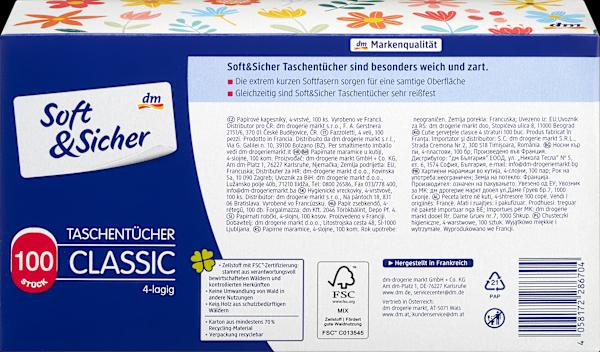 Label énergétique dm Soft&Sicher Conception de la boîte de mouchoirs