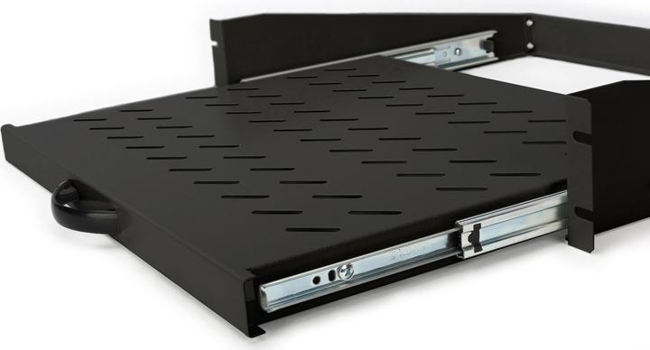 Actual product image Digitus Extendible Shelf for fixed mounting on front 483 mm (19") profile rails