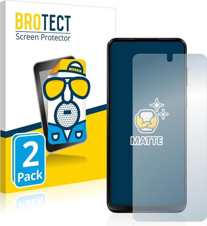 Actual product image BROTECT Anti-glare screen protector matt (2 Piece, Motorola Moto G13)