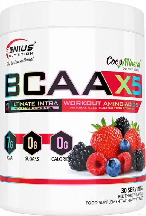 Immagine prodotto Genius Nutrition BCAA-X5 (Energia rossa, 1 pz., 460 g)