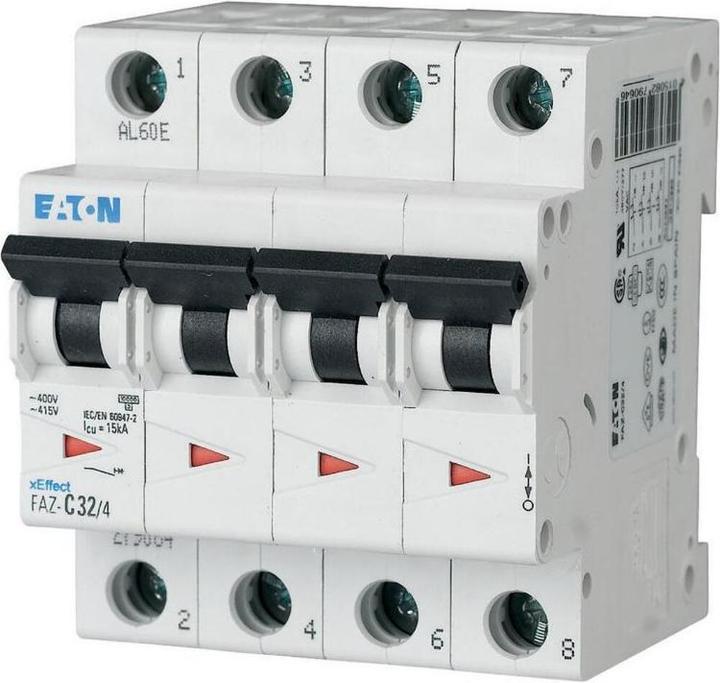 Actual product image Eaton Counter current switch FAZ-C20/4 4P C 20A 15 kA 279062