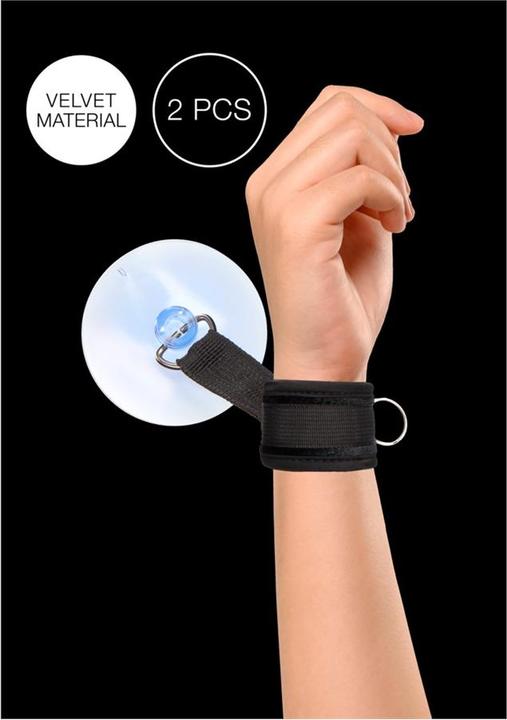 Image du produit Ouch! V&V Adjustable Handcuffs Suction Cup