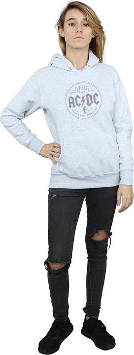 Actual product image AC/DC Womens/Ladies Rock N Roll Damnation Black Hoodie (L)