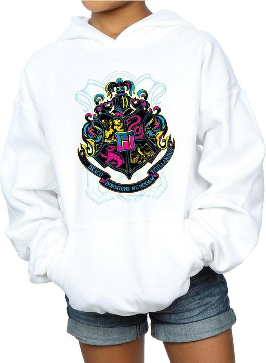 Actual product image Girls Hogwarts Crest Cotton Hoodie (128)