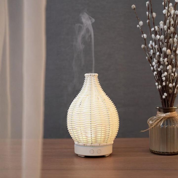 Immagine prodotto OEM Air freshener Aroma Diffuser Art Deco model YX100ML wood style white (100 ml)