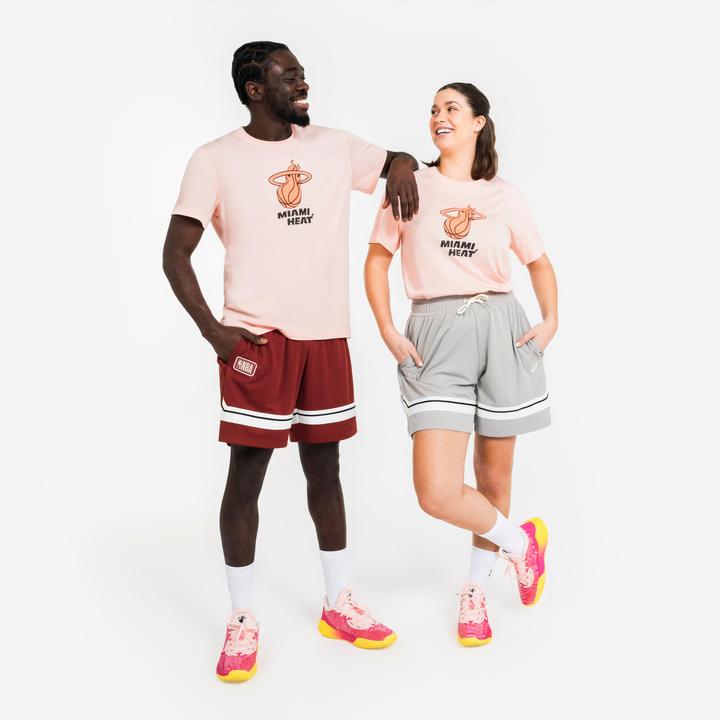 Immagine prodotto Tarmak Men's/Women's Basketball Shorts SH 900 AD NBA - Red Burgundy (XXL)