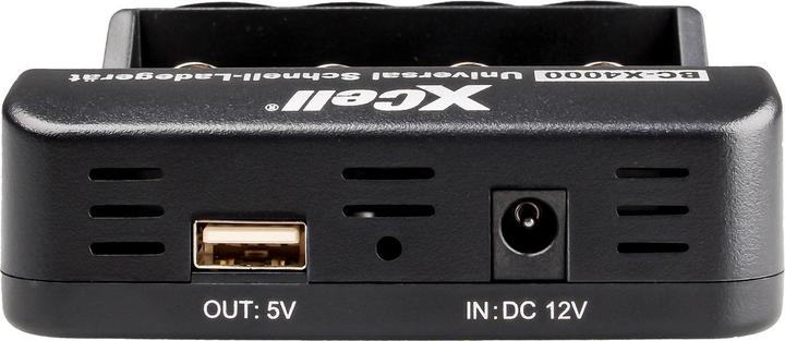 Produktbild XCell Schnell-Ladegerät BC-X4000 Digital LCD (1 Stk., 14500, 16340, 17500, 18490, 18500, 18650, 26500, 26650, AA, AAA, Sub-C, Ladegerät inkl. Akku)