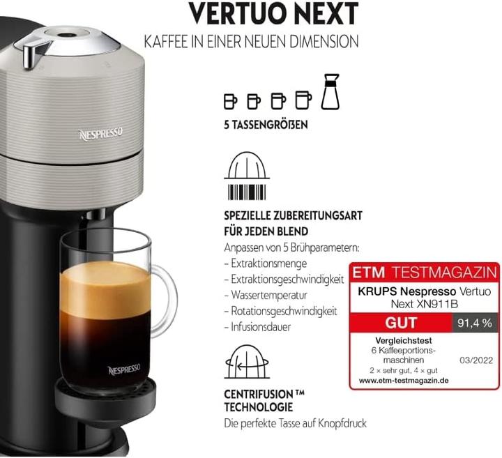 Actual product image Krups XN911B (NESPRESSO Vertuo)