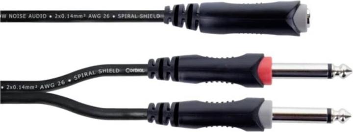 Produktbild Cordial 14885 Klinke Audio Y-Adapter (1x Klinkenbuchse 6.3 mm (stereo) - 2x Klin