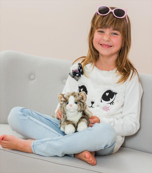 Image du produit Teddy Hermann Chat couché peluche (20 cm)