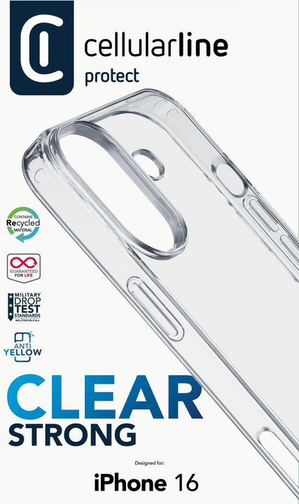 Produktbild Cellularline Clear Strong Case (Apple iPhone 16)