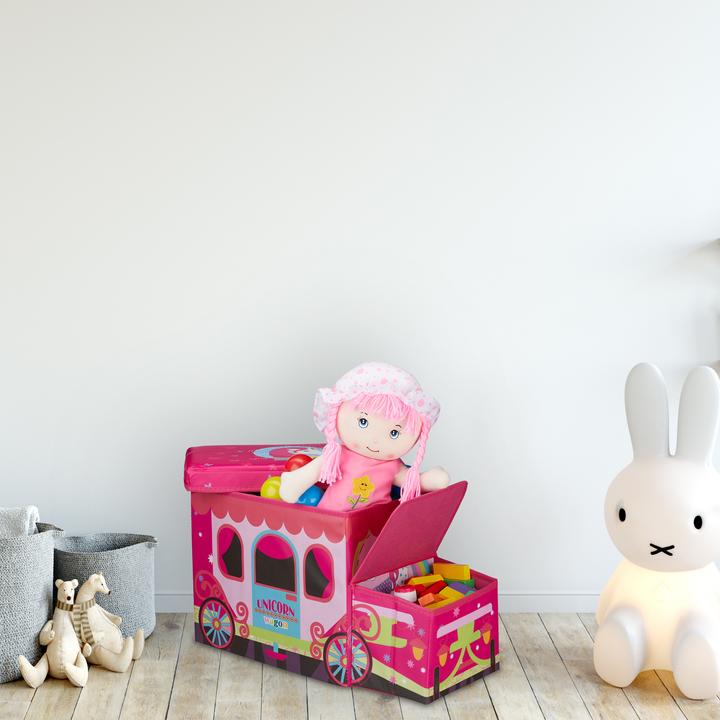 Actual product image Relaxdays Children's Storage Ottoman