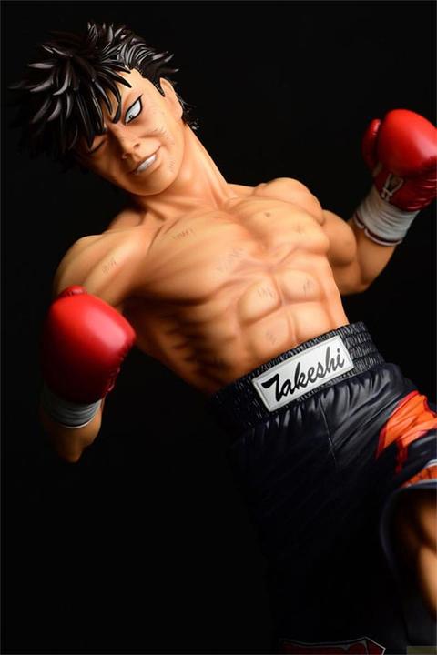 Actual product image Orca Hajime no Ippo statuette PVC 1/6 Takeshi Sendou Finish Blow Ver. Damage 29 cm