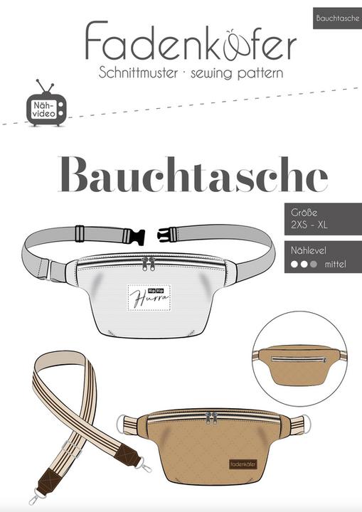 Actual product image Fadenkäfer Pattern Bauchtasche