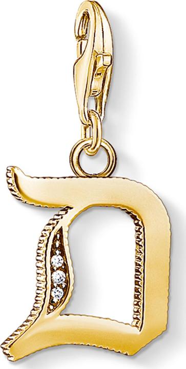 Produktbild Thomas Sabo Charm-Anhänger Buchstabe D gold (925er Silber)
