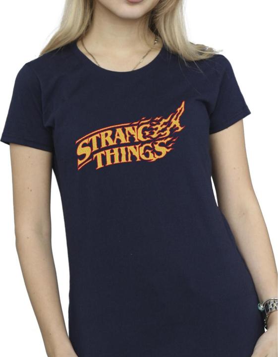 Immagine prodotto Netflix Stranger Things Logo Breaking Maglietta Donna (M)