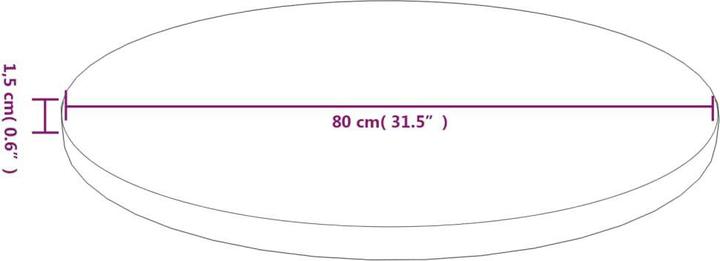 Produktbild VidaXL Jobina (80 x 80 x 1.5 cm)