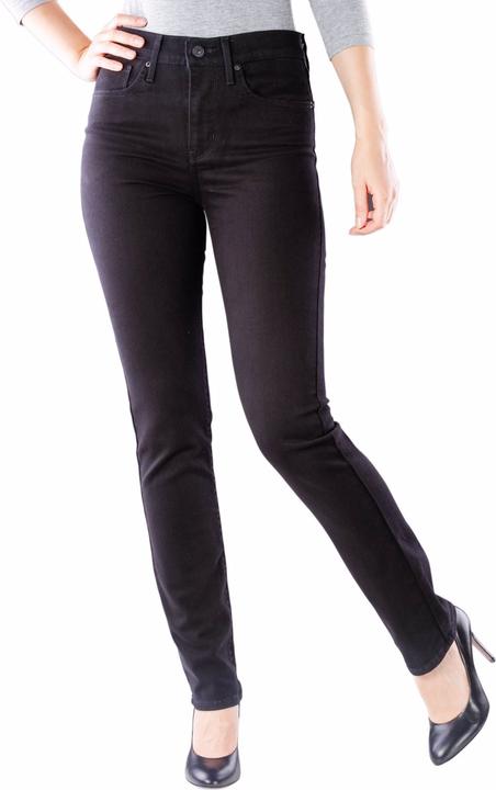 Levis 724 Jeans High Straight black sheep