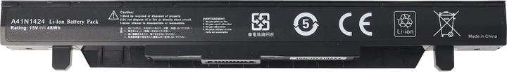 Actual product image AccuCell Battery suitable for ASUS GL552 A41N1424, ROG FX-PLUS, Li-Ion, 14.8V, 2800mAh, 41.4Wh (2800 mAh)
