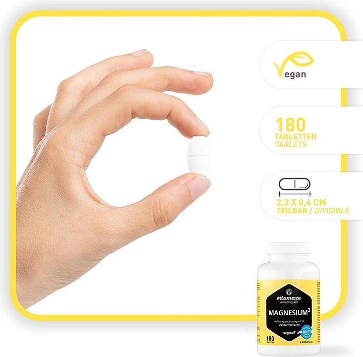 Produktbild Vitamaze Magnesium³ 3-in-1 Komplex (180 Stück, Tabletten)