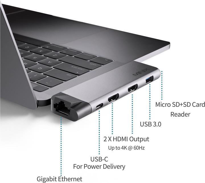 Produktbild Minix Multiadapter NEO C-DH (USB-C, 1 Ports)