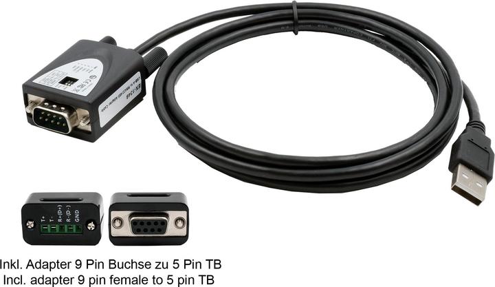 Produktbild Exsys GmbH USB 2.0 zu Seriell RS-422/485 Kabel (FTDI Chip) (1.80 m)