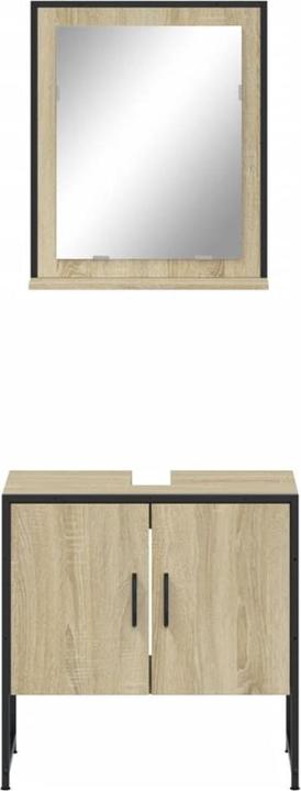 Actual product image VidaXL 2-piece bathroom furniture set