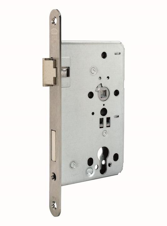 Actual product image BKS Authority mortice lock 0615 PZW 20/55/72/8 mm DIN right stainless steel rounded class 5 (Mortise lock)