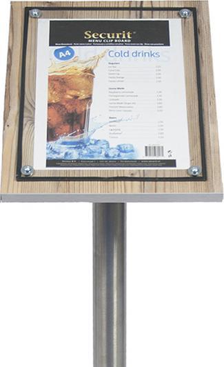 Produktbild Securit Schaukasten GLASS STAR, 1 x DIN A4 Seite, eiche (A4)