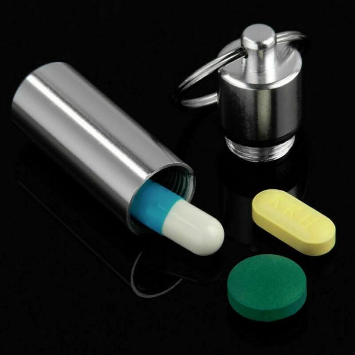 Actual product image Cbx Pill box with key ring