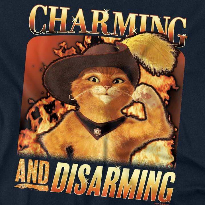 Immagine prodotto Shrek Maglietta Il Gatto con Gli Stivali Bootleg Uomo (XL)