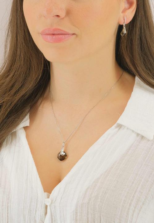 Immagine prodotto Muau Set di gioielli (Argento 925, Argento rodiato bianco)