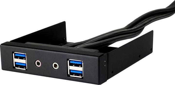 Actual product image Silverstone Technology SST-FP32B-E - Front Panel 3.5 4X USB 3.0 with HD Audio, black